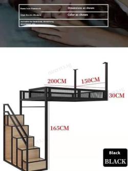 Iron Bed Multifunctional Bed Frame Studio Simple Modern … in Singapore - Image 1