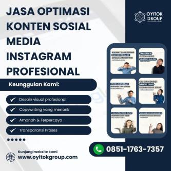 JASA OPTIMASI KONTEN SOSIAL MEDIA INSTAGRAM PROFESIONAL in Surabaya - Image 1