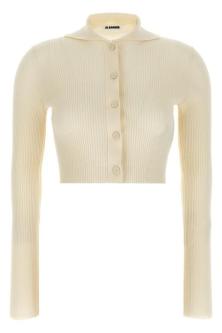 JIL SANDER Ribbed Cardigan in Kitchener - Image 1