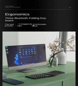 JOMAA Ergonomics Keyboard Split Bluetooth Foldable Keyboard … in Novena - Image 1