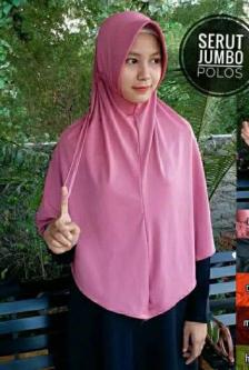 Jumbo Drawstring Instant Hijab / Plain Drawstring Jumbo … in Puchong New Village - Image 1
