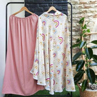 KATUN RAYON COTTON PRAYER CLOTHES WITH RUBBER ON THE CHIN, … in Johor Bahru - Image 1