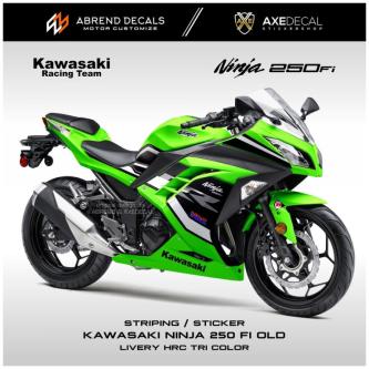 KAWASAKI Ninja 250 Fi Livery HRC Tri Color Racing Striping … in Singapore - Image 1