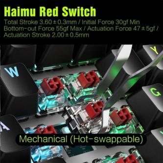 KOK Cord Mechanical Keyboards With LCD Programmable Key And … in Singapore - Image 1