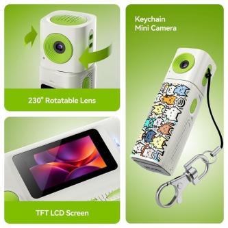 Keychain Camera, 2K HD Video Tiny Retro Digital Camera,0.96’ … in Singapore - Image 1