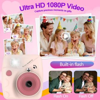 Kids Instant Print Camera Multifunctional， HD Video Digital … in Singapore - Image 1
