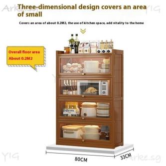 Kitchen Cabinet Cabinet Dining Storage Rack Floor Standing … in Singapore - Image 1