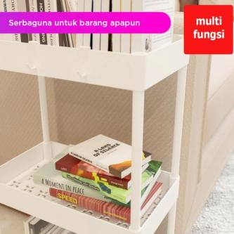 Kitchen Shelf 4 Layers Multi-Purpose Trolley Shelf Square … in Seremban - Image 1