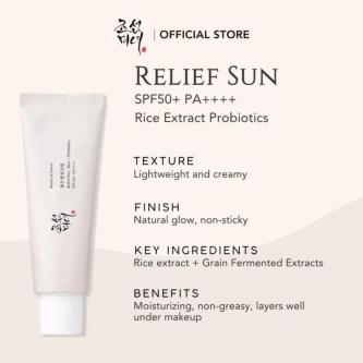 Korean Beauty Sun Relief Sun Sunscreen (Rice +Probiotics/ … in Singapore - Image 1