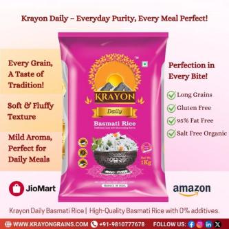 Krayon Signature Basmati Rice | A Premium Choice in New Delhi - Image 2