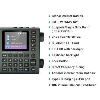 LC90 Mini Multi-Band Smart Internet Radio Portable … in Singapore - Image 1