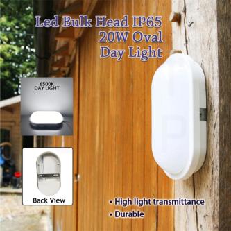 LED BULK HEAD LAMP IP65 20W ROUND/OVAL WHITE DAY LIGHT … in Singapore - Image 1