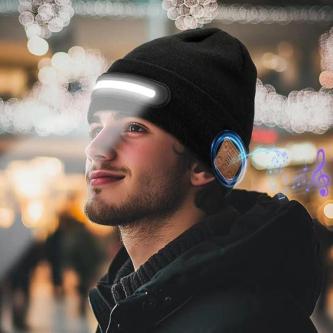 LED Lighted Beanie Hat Smart Bluetooth Connection … in Singapore - Image 1