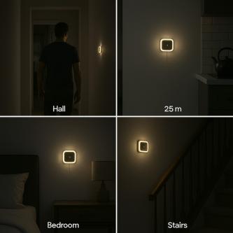 LED Night Light Sensor 0.5W Auto On/Off Plug Lamp (Dual Mode) in Rajkot - Image 1