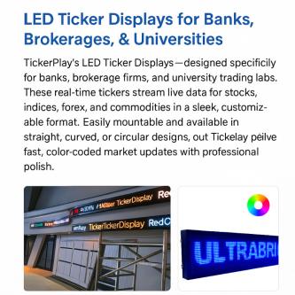 LED Ticker Tape – Dynamic Displays for Real-Time Updates in Birmingham - Image 1