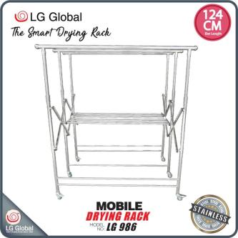 LG 986 / 3 Layer Mobility Hanger Drying Rack Cloth hanger … in Singapore - Image 1