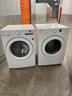 LG Front Load Washer & Dryer Set - White - Large Capacity in Oklahoma City - Image 1