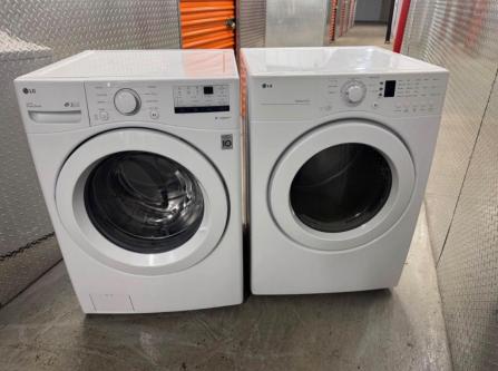 LG Front Load Washer & Dryer Set - White - Large Capacity in Oklahoma City - Image 7