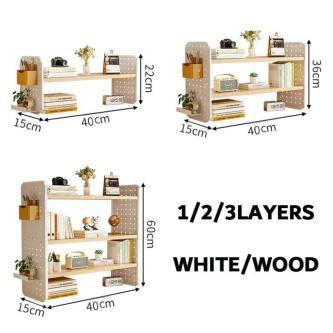 【LILI.SG】Desktop storage rack with pegboard, simple … in Singapore - Image 1