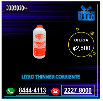 LITRO DE THINNER en San José - Imagen 1