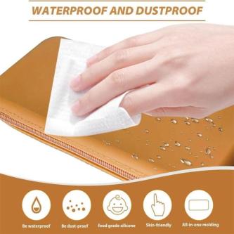 LOLLIPOP1 Silicone Cosmetic Bag, Morandi Color Rectangle … in Woodlands - Image 1