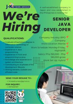 LOOKING FOR Senior Java Developer in Manila - Image 1