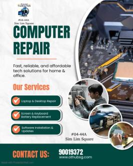 Laptop Repair & Desktop Repair and Data Recovery in Singapore - Image 1