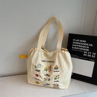 Large Capacity New Style Japanese Embroidered Nylon Cloth … in Singapore - Image 1