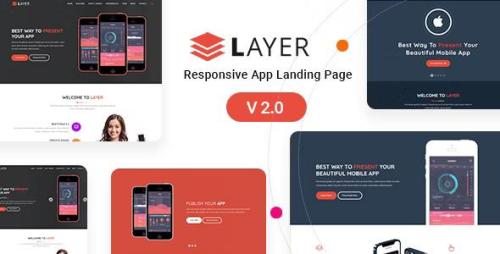 Layer - Responsive App Landing Page HTML Template in Chhindwāra - Image 1