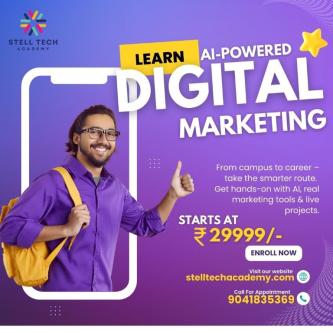 Learn AI-Powered Digital Marketing | Stell Tech Academy in Zerakpur - Image 2