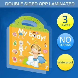 Learn & Play Reusable Stickers Scene Play Book Set Fun … in Taman Johor Jaya - Image 1
