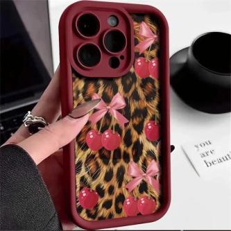Leopard Print Cherry Casing For Infinix itel A90 A80 Note … in Subang Jaya - Image 1