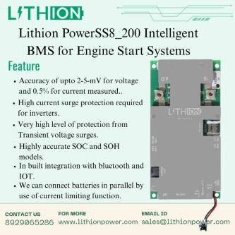 Lithion PowerSS8200 Intelligent BMS for Engine Start Systems in Noida - Image 1