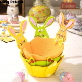 MABREM Rabbit Storage Basket, Cartoon Design Cute Bunny … in Kuala Lumpur - Image 1
