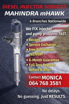 MAHINDRA MHAWK Injector Problems We’ve Got the Solution in Cape Town - Image 1