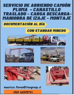 MANIOBRAS TRASLADOS MONTAJES CARGAS DESCARGAS en Melipilla - Imagen 1