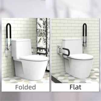 MARIER Toilet Armrest, Foldable Non Slip Grab Bars Rails, … in Singapore - Image 1