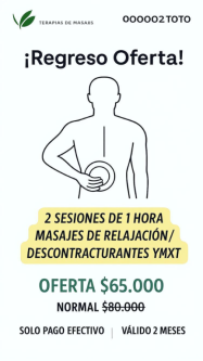 MASAJES RELAJACION SACAMOSTRESS ROSARIO SUR 91 OF 101 LAS CONDE en Providencia - Imagen 2