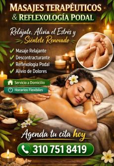 MASAJES TERAPÉUTICOS PROFESIONALES A DOMICILIO en Cúcuta - Imagen 1