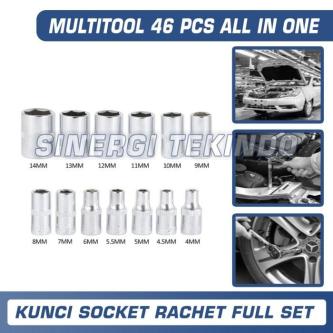 MATA Socket Wrench Set Socket Bit Set Ratchet 1/ 4 Inch 46 … in Mandai - Image 1
