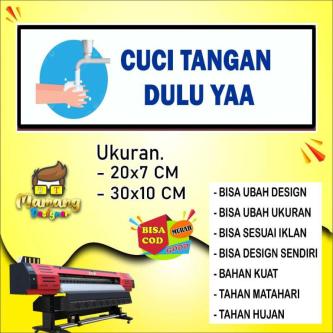 MERAH Hand Washing Writing Sticker, Good Red Material in Bukit Batok - Image 1