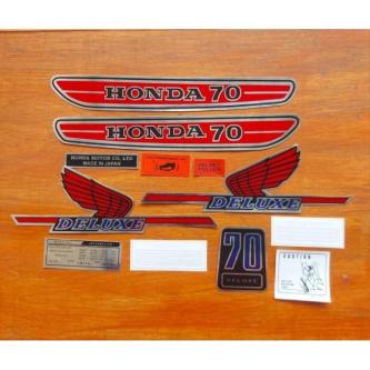 MERAH Stripping Body Sticker Honda C70 Red Body Sticker in Petaling Jaya - Image 1