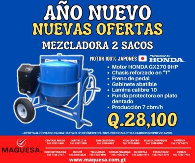 MEZCLADORA JOPER 2 SACOS en Retalhuleu - Imagen 4