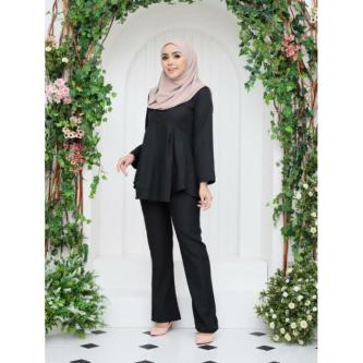 MUSLIM CLOTHES, CLOTHES AND PANTS, PEPLUM SET, COMOCREPE CLOTHES in Singapore - Image 1