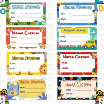 MY GIFT Custom Name Textbook Label Stickers - School Name … in Sembawang - Image 1