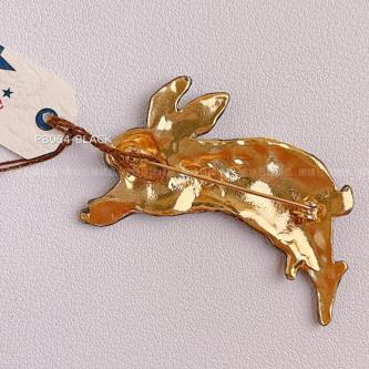 Made In Japan Palnart Poc Night Sky Rabbit Brooch Pin PB054 … in Singapore - Image 1