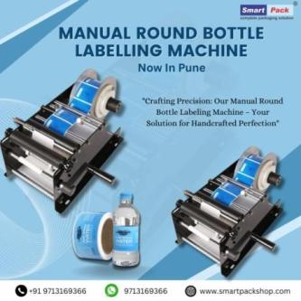 Manual Round Bottle Labelling Machine in Pune in Wadala - Image 1