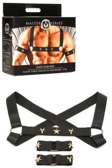 Master Series Rave Elastic Chest Harness with Arm Bands in Dunedin - Image 1