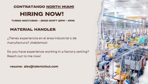 Material Handler in Miami - Image 1
