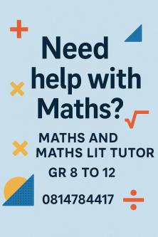 Maths/Maths Lit Tutor in Durban - Image 1